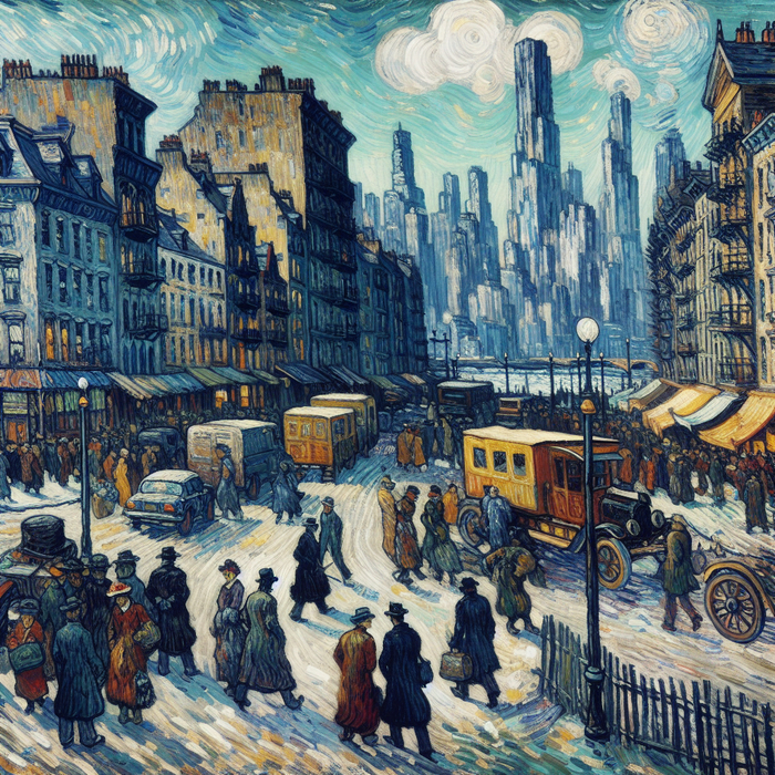 Потрясающая иллюстрация в стиле пост-импрессионизма :)