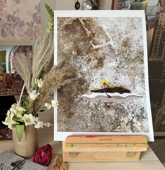 Вдаль, размер 32х45 см, плотная глянцевая бумага