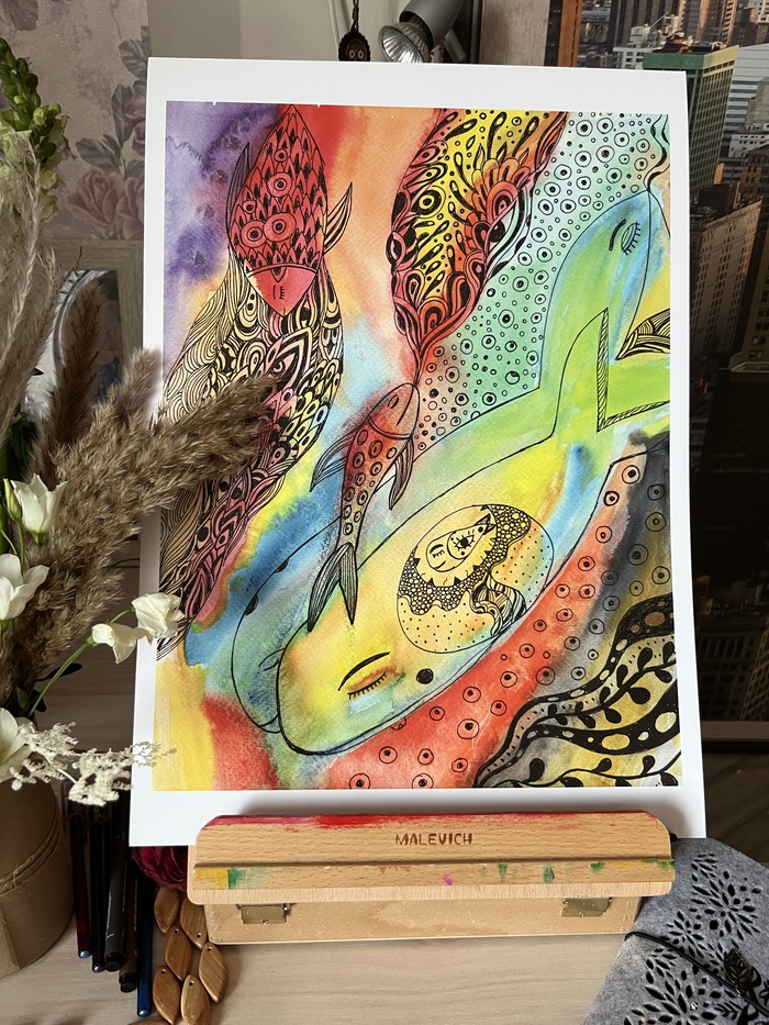 В глубине, размер 32х45 см, плотная глянцевая бумага