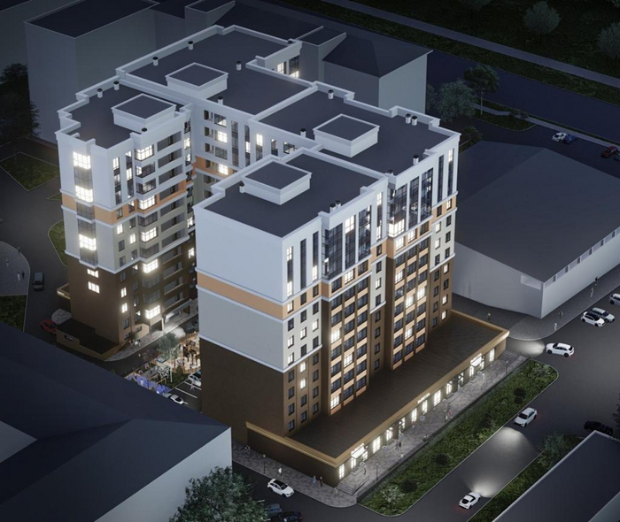 Вид с северо-западной стороны - вечернее время