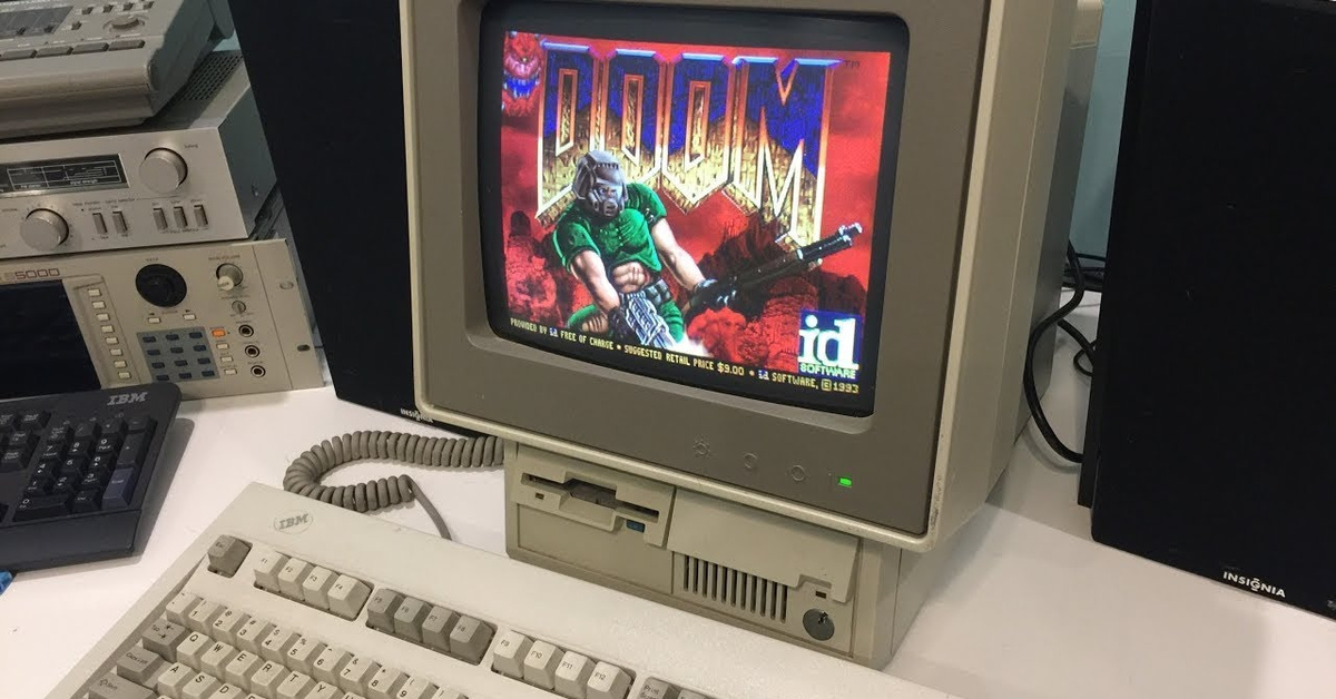 Раритет: IBM 386 DX40 (DOOM) | Пикабу