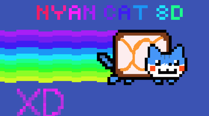 Nyan cat 8d xd   , , , , , , ,  , Nyan Cat