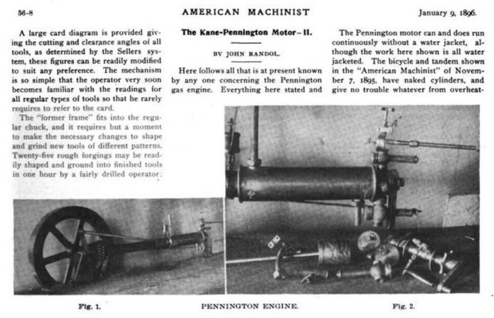   Kane-Pennington   The American Machinist 9  1896  -      4     (     )    .