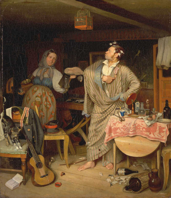 П. А. Федотов "Свежий кавалер" (1846)