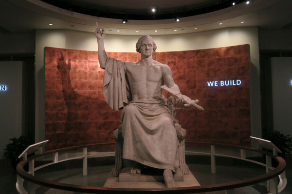 Статуя Д. Вашингтона, Национальный музей американской истории. Скульптор Horatio Greenough.