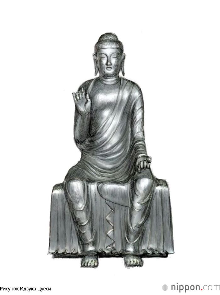 Статуя Шакьямуни из монастыря Дзиндайдзи