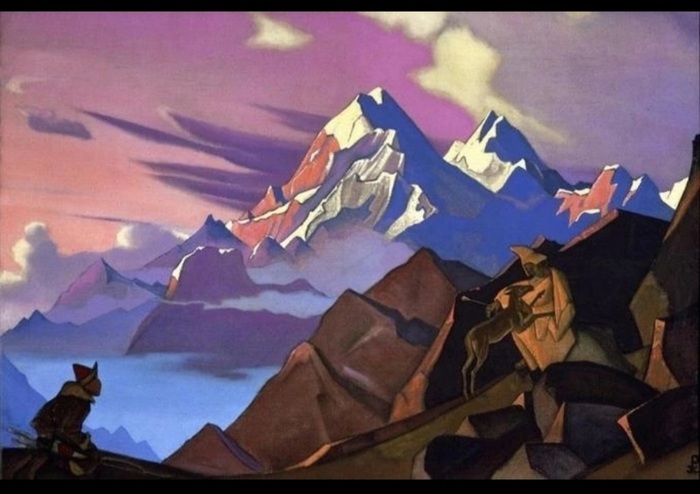 Картина Н.К. Рериха "Сострадание" 1936 г