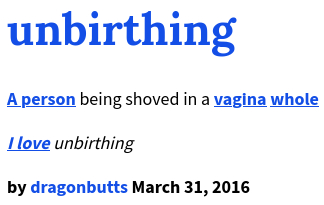 12    unbirthing , , 