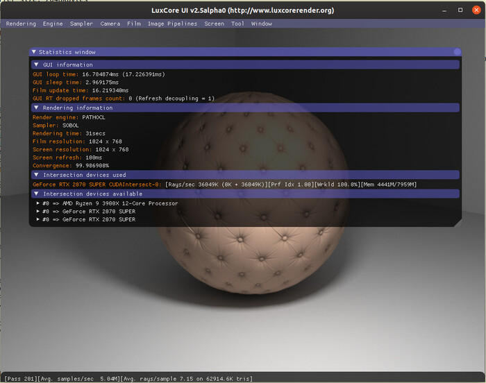 OptiX: используется 4,5 ГБ