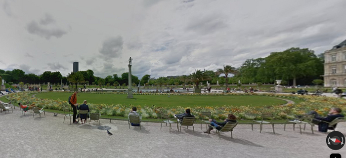 Часть сада, непосредственно примыкающая к Люксембургскому дворцу