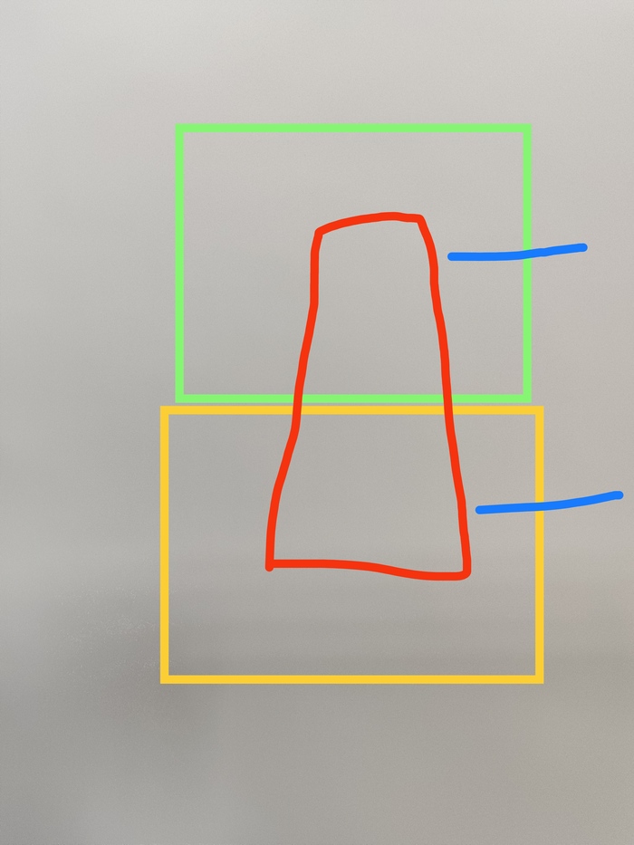 Двухсоставная форма синим литники.