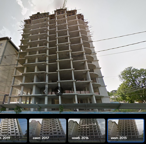 Кадры съемки с Google maps (2015 г)