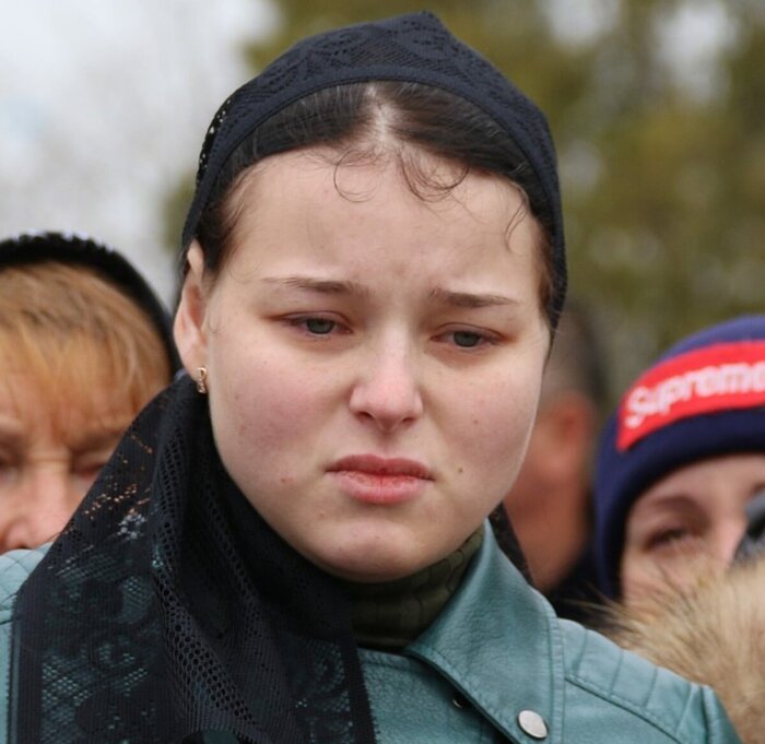 Екатерина Пилипенко на похоронах