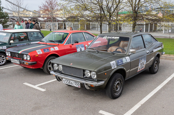 Lancia Beta Coupe 1975 года и Fiat 128 Sport 1973 года.