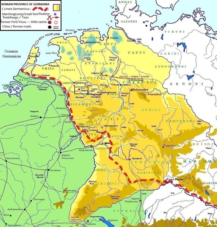 Отметил лагерь Ализон квадратом на карте.