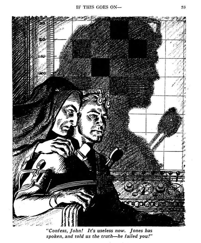 1940 «Astounding Science Fiction», № 02. Художник Hubert Rogers