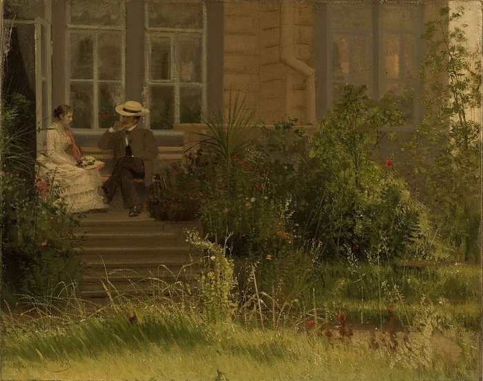 На даче. Сиверская. 1883