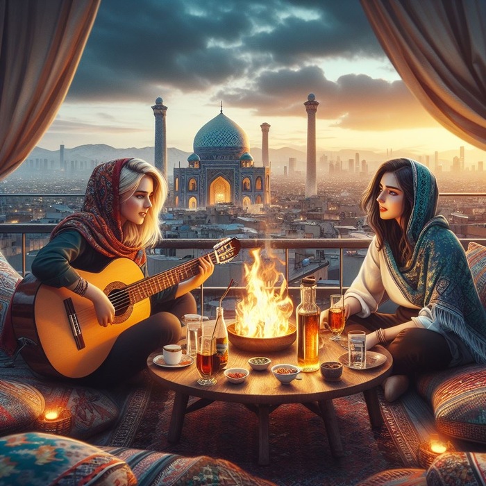 Тегеранский тёплый вечер