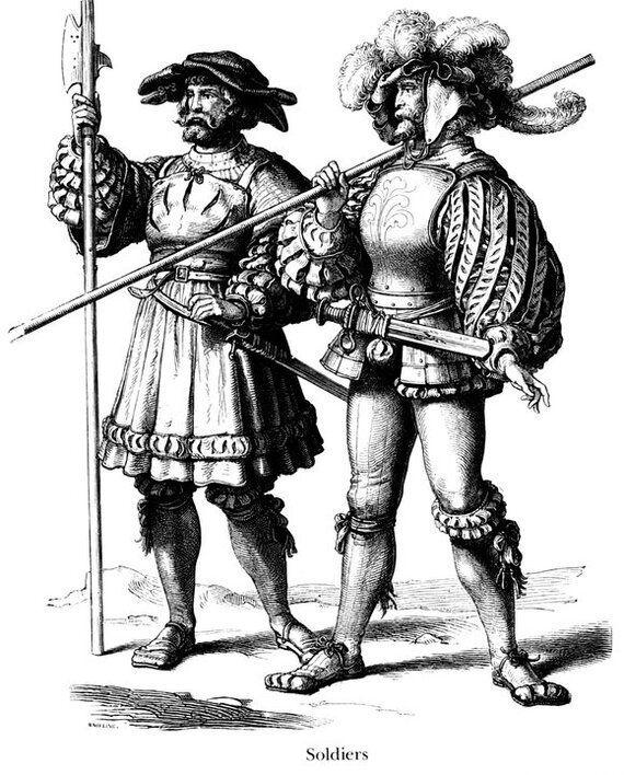 Немецкие стражники Лжедмитрия.