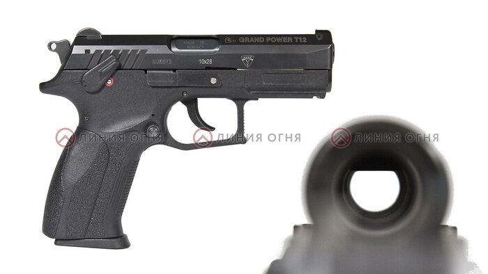 Пистолет словацкого производства Grand Power T-12, в калибре 10х28.