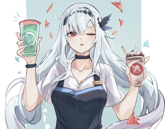 Arknights operators , Anime Art, Arknights, Typhon (Arknights), Skadi, W (Arknights), Saria, , 