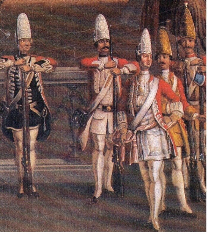 Польская коронная гвардия в 1733 г.