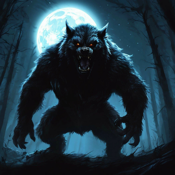    Werewolf  , , , Dall-e, , , ,   , 2D, ,   