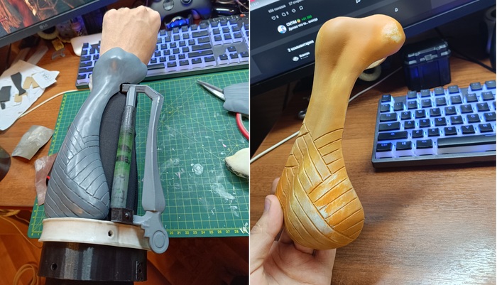 Первая и последняя версия косточки