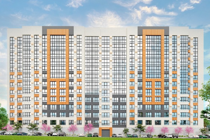 Рендер застройщика - вид с северо-восточной стороны