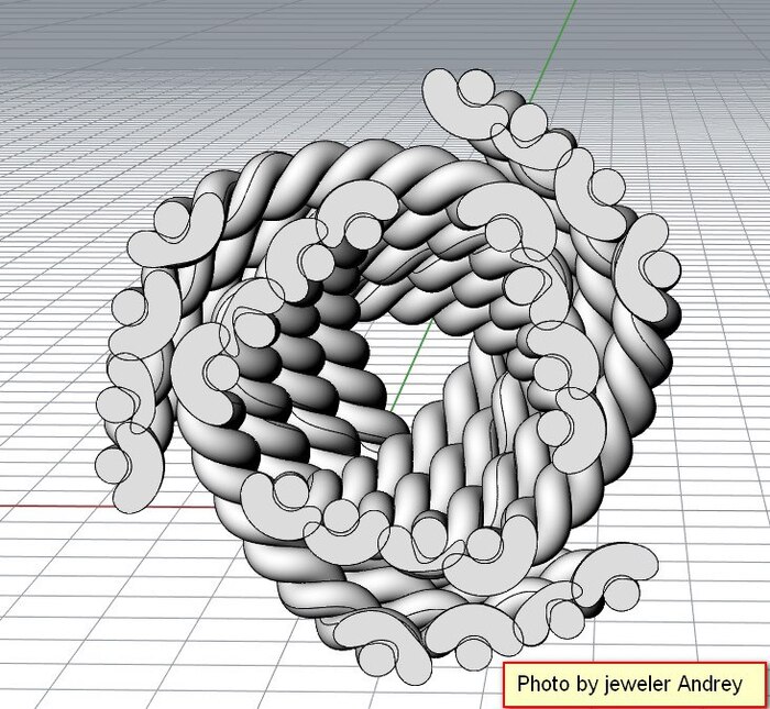 модель в разрезе