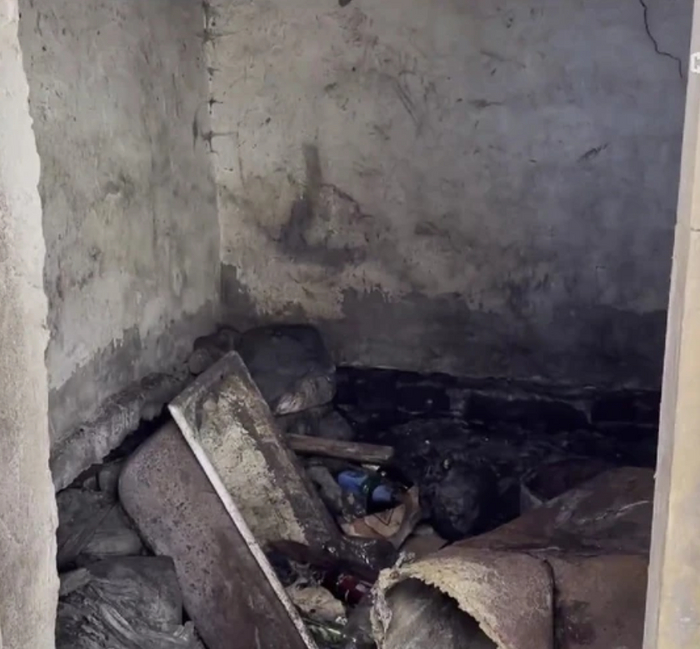 Сарай, в который Владимир отвёл Машу и Катю...