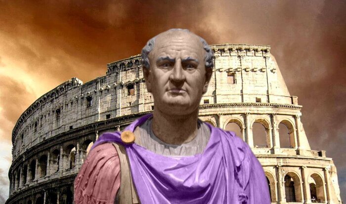 (Веспасиан и заложенный при нём Колизей)