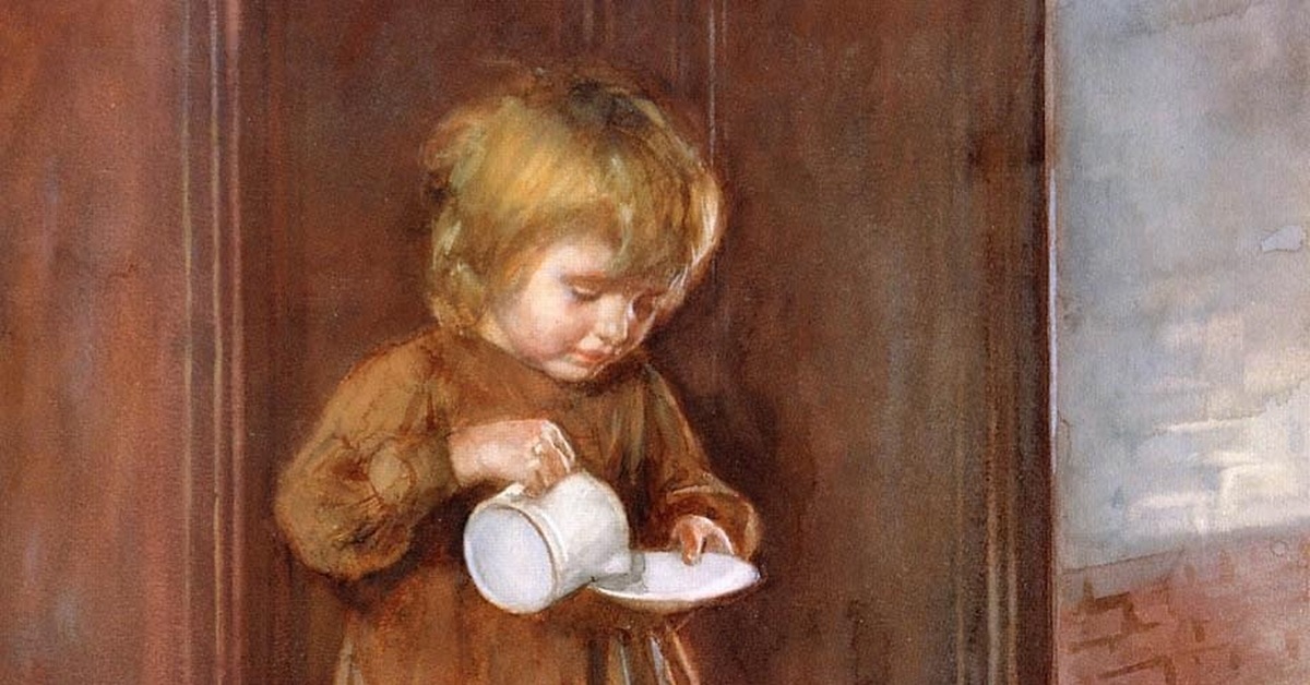 Блюдце с молоком для кота | Пикабу