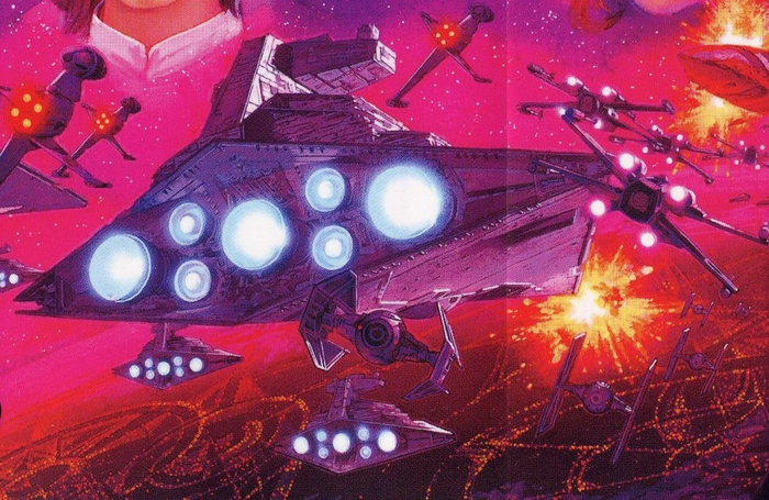 Строго говоря, это арт времен восстания, но просто представьте себе месиво из тысяч кораблей.