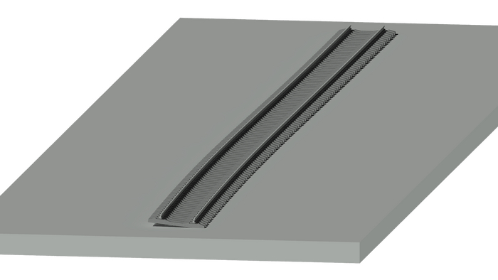 Демонстрация изгиба в противоположную сторону. Длина 60 м. Возвышение 170 мм