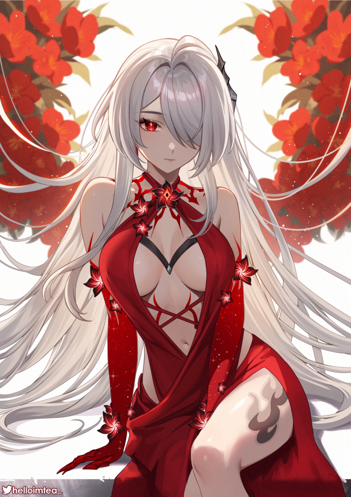  Acheron (Honkai: Star Rail), Honkai: Star Rail,  , , Anime Art, Pixiv, , Helloimtea