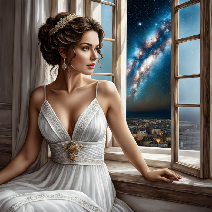 Греческая девушка и Млечный путь