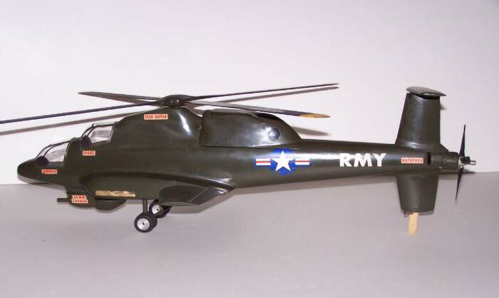 Проект винтокрыла Sikorsky S-66 - отображение модели в режиме пропеллера.