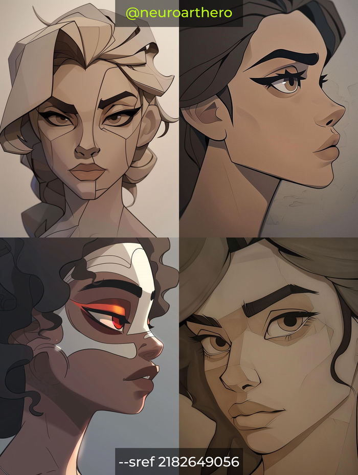 female face --ar 3:4 --sref 2182649056