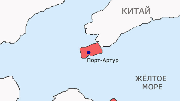 Территория России включала в себя весь Квантунский полуостров. Коллажа автора.