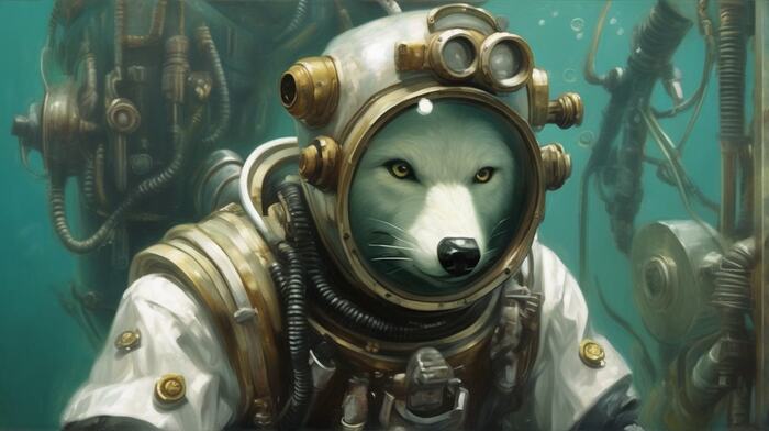    Wolfmks #20 BioShock , , , Furry Art,  , , , Furry wolf, , Bioshock