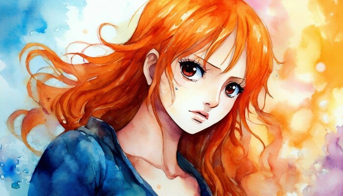      , , Anime Art, One Piece, Nami,  , 