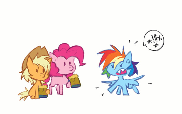 ? My Little Pony, Ponyart, Rainbow Dash, Applejack, Pinkie Pie, 