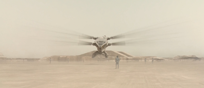 Энтомоптеры на взлете. «Дюна: Часть первая»