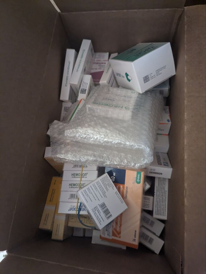 Часть первой партии лекарств