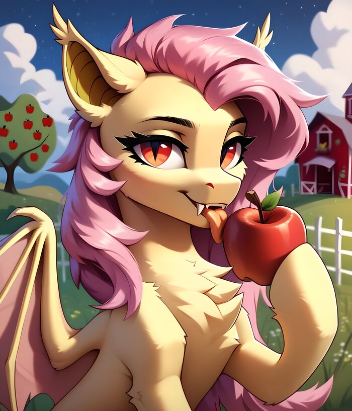      :3 My Little Pony, Fluttershy, Flutterbat,  , Telegram ()