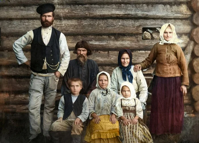 Подборка интересных и необычных фотографий Российской Империи. 20 раскрашенных фотографий. Часть II Старое фото, Колоризация, Историческое фото, Фотография, Российская империя, 19 век, 20 век, Крестьяне, Длиннопост