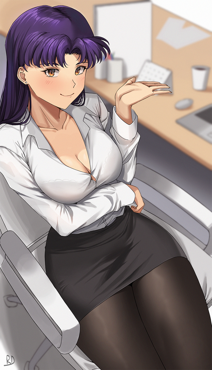  ? , Anime Art, Misato Katsuragi, Evangelion