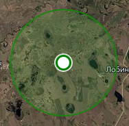 Отметка о применении пестицидов 3-4 класса опасности и зоной с радиусом в 7 км