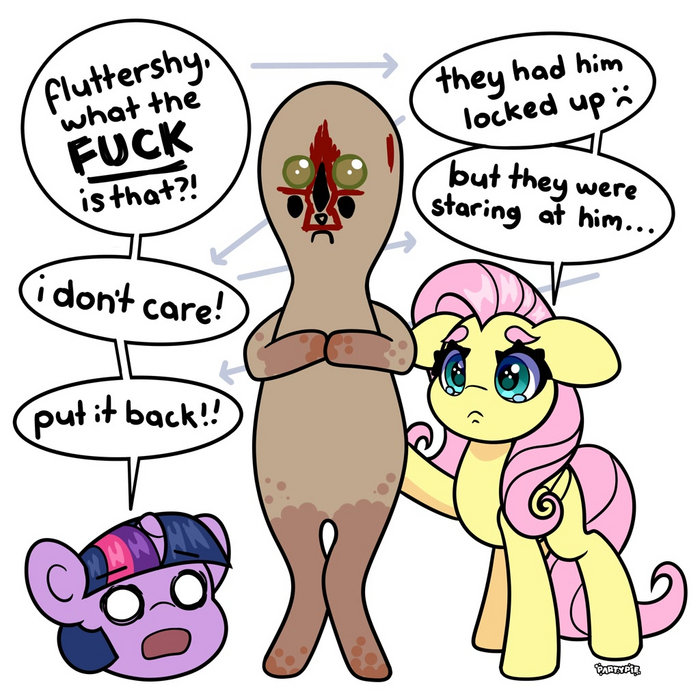   (      My Little Pony, Fluttershy, Twilight Sparkle, MLP Crossover, SCP-173